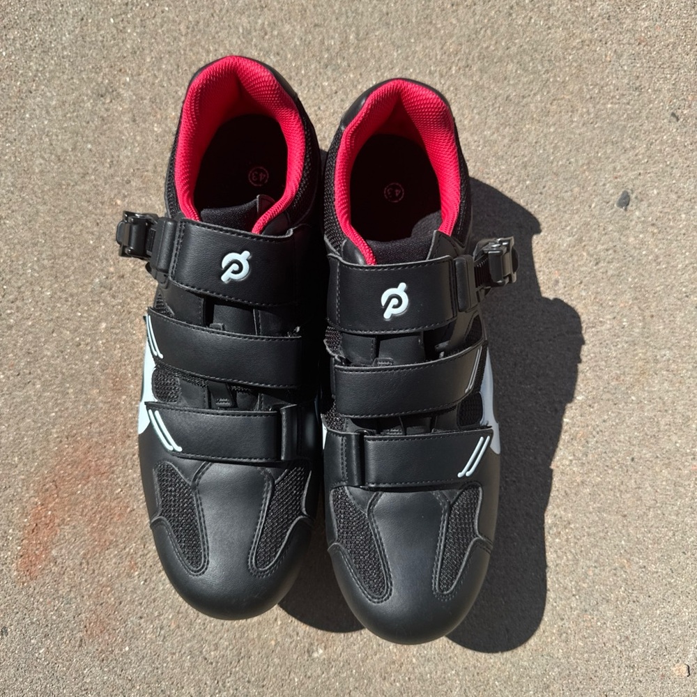 Peloton Unisex Black Cycling Bike Shoes Size 43 Women 10/Men 12